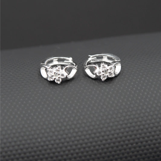 Hugguies flor plata .925