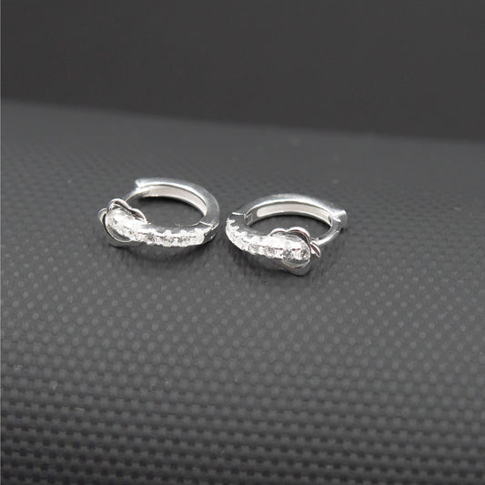 Hugguies flor con circonia plata .925